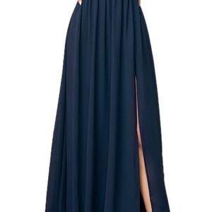 Lulu's Navy Blue Maxi Dress